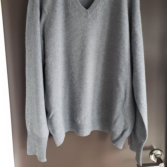 Jacobson's Large Blue Cashmere Sweater - Picture 4 of 5